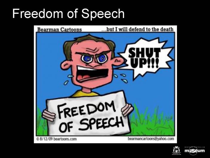 FREEDOM OF SPEECH CARTOON